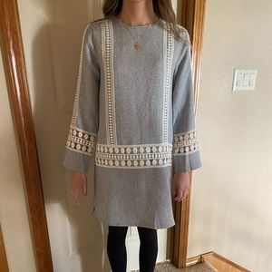 Grey anthropologie dress